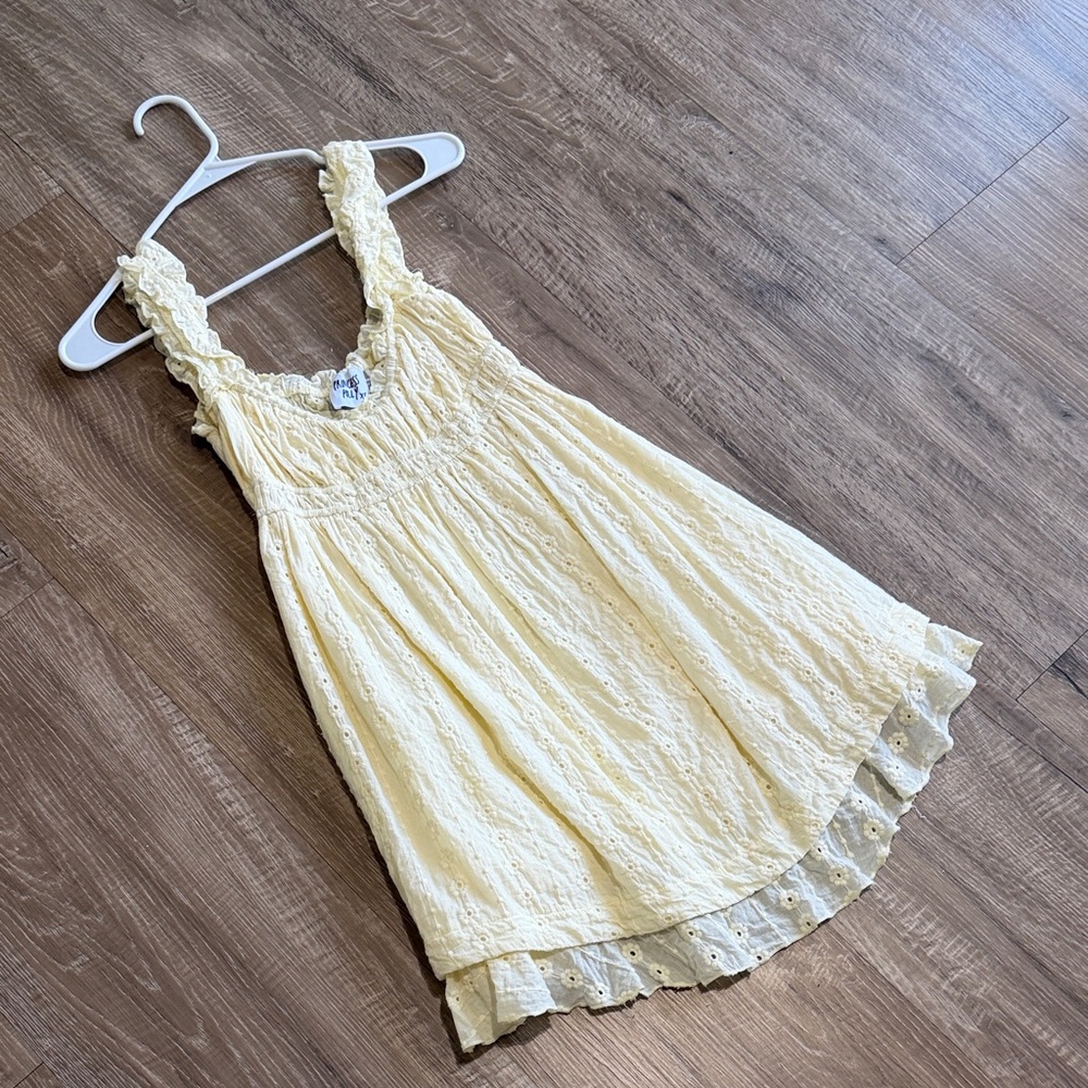 Princess Polly Cream Eyelet Sundress Chemise